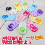 韩版1-3岁春夏婴儿童地板袜宝宝防滑袜套室内学步早教棉袜子船袜