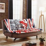 简易布艺可折叠多功能沙发小户型沙发床午休床双人1.2米三人1.8米