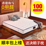 香港海马天然乳胶3E椰棕床垫1.5/1.8米独立弹簧席梦思软硬两用