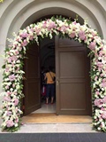 全满鲜花拱门草坪婚礼必备花艺上海高端婚礼花艺布置
