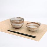 古朴艺术米饭碗粗陶碗创意汤碗面碗欧式餐具批发碗盘碟套装釉下彩