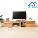 新款电视柜简约现代欧式白橡木纯实木电视柜环保小户型宜家电视柜