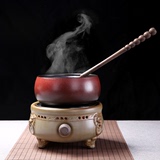 煮茶器陶瓷四件套 电陶炉煮茶炉干泡茶具套装电热壶养生壶温茶器