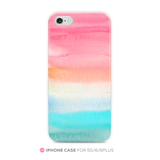 水彩粉色油画艺术文艺苹果6s iphone6plus原创手机壳全包软壳磨砂