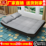 可折叠小户型多功能单双人1.5米拆洗卧室客厅2简易布艺沙发床1.8