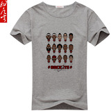 非凡客2015男女火箭全家福哈登霍华德史密斯Q版短袖T恤衣服包邮