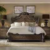 套装新古典实木床 双人床 手工雕花美式乡村大床婚床别墅会所家具