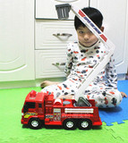 力利大号惯性车工程车消防云梯车救援车救火车儿童玩具汽车模型