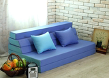 韩式布艺沙发折叠创意时尚懒人沙发床小户型单双三人组合特价包邮