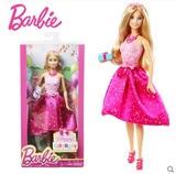 新款专柜正品Barbie 芭比娃娃生日祝福CFF47女孩生日礼物DHC37