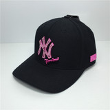 MLB专柜正品代购紫色水钻嘻哈洋基队棒球帽情侣帽 16NY1FCD05756