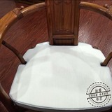 新中式仿古红实木沙发海绵坐垫圈皇宫官帽椅餐椅棕垫定做靠垫纯色