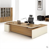 厦门办公家具老板桌主管台钢木办公桌椅组合创意简约现代厂家