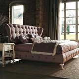美式布艺床法式复古风情公主床新古典后现代双人婚床软体床可定制