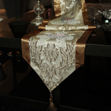 ETO易淘家 欧式奢华简约大马士革提花美式浮雕桌旗茶几旗布艺