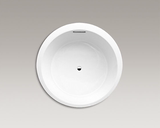 科勒亚克力 艾芙1.5米正圆形嵌入式浴缸K-18349T-0