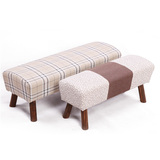 特价床尾凳长款换鞋凳简约实木凳布艺床凳子床前长凳现代梳妆凳