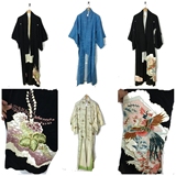 vintage古着传统日本和服浴衣羽织和风舞台刺绣正娟开衫精品156