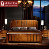 水曲柳全实木床双人简约现代新中式婚床1.5米储物高箱床清仓特价