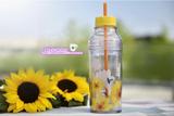 星巴克正品代购杯子 夏季黄色吸管太阳花遇冷变色送盖子随行奶瓶