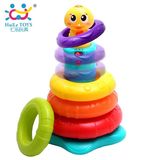 宝宝玩具层层套圈圈1-3岁益智音乐早教彩虹圈叠叠乐汇乐婴儿玩具