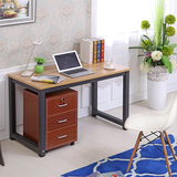 特价圆角钢木电脑桌台式简易书桌时尚简约办公桌会议桌双人写字桌