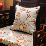 新中式花鸟红木沙发垫实木家具坐垫靠垫圈椅罗汉床垫海绵加厚定做