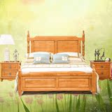 美式橡木床1.5米英式实木床1.8米双人床婚床卧室家具英伦风格