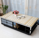 烫金PVC塑料防水防油防烫茶几桌布台布长方形床头柜免洗餐桌桌布
