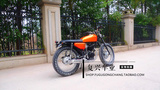 CG125/CG250时尚改装复古摩托车(前碟后毂，加宽公路胎） 橙色