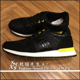 GXG男装新款男士黑色真皮时尚运动休闲鞋子正品代购 54150703