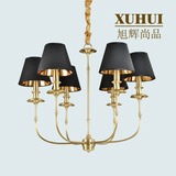 美式简约全铜吊灯 现代新中式客厅卧室餐厅灯 设计师创意纯铜吊灯
