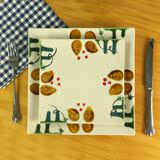 【微瑕】餐具 牛排盘子 西餐盘 家用陶瓷平盘 正方形点心盘菜盘子