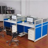 海南办公家具屏风4人位办公桌6人位组合员工桌电脑桌椅职员工作位