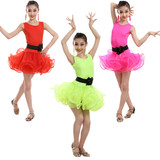 儿童拉丁舞演出服拉丁舞裙少儿舞蹈女童比赛服表演服装标准考级服