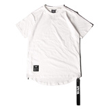 周柏豪s shop XPX 16年夏款短袖 简约侧缝拉链TEE纯棉男士潮牌T恤