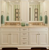 美式欧式双盆浴室柜组合卫浴柜洗手洗脸盆卫生间橡木落地洗手台盆