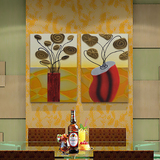 餐厅单幅装饰画现代简约卧室玄关壁画客厅沙发墙无框画立体浮雕画