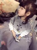 正品BORABORA波拉韩国童装代购2016春款儿童渐变卡通米奇套头卫衣