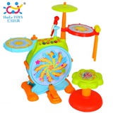 汇乐儿童架子鼓宝宝爵士鼓敲打乐器音乐玩具早教益智玩具1-6岁