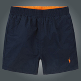 夏季保罗男士短裤大码宽松速干薄款三分沙滩裤纯色休闲polo运动裤