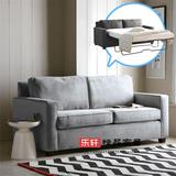 美式宜家折叠沙发简约布艺小户型双人沙发床精品多功能可折叠沙发