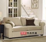 精品欧式美式客厅卧室实木布艺椅单人双人三人韩式小户型创意沙发