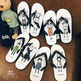可可王国时尚潮流凉拖鞋韩国创意卡通学生人字拖女夏季平底沙滩鞋