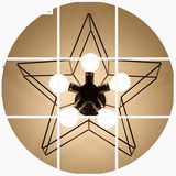 2016简约创意五角星现代个性卧室儿童房书房客厅灯具3年3个吸顶灯