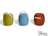carry on pouf设计师创意时尚矮凳圆凳提手小凳子梳妆凳软包坐墩