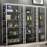 新欧式书柜钢木置物架客厅陈列架简约搁架组合书架厨房储物架货架