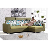 现代简约多功能沙发床客厅小户型转角贵妃组合布艺沙发床宜家北欧