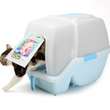 日本爱丽思猫砂盆SSN530爱丽丝全封闭单层猫厕所大号宽门包邮