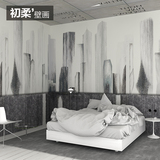 北欧艺术抽象壁纸现代城市个性定制电视背景墙纸创意大型无缝壁画